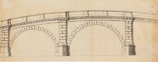 Design for a Bridge Across the Thames at Stains: Elevation of Two Arches