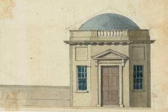 Design for a Toll Lodge to Staines Bridge Midlesex: Elevation of a Polygonal Domed Lodge