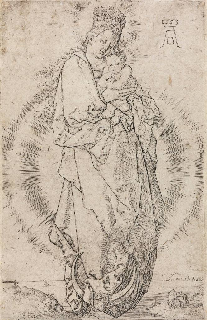 The Virgin and Child on a Crescent Moon