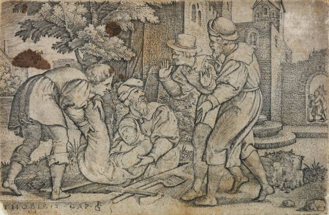 Tobias Giving Burial to One of the Children of Israel