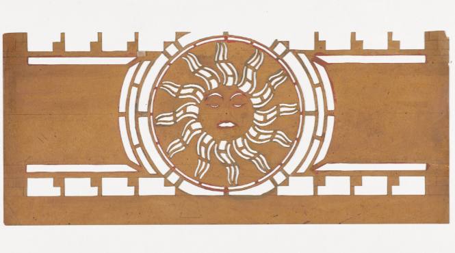 Larger Stencils for Alumnae House Ceiling