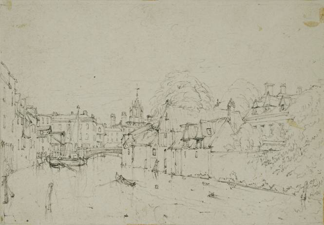 Portion of new Buildings - below the Iron Bridge - St. John's College
