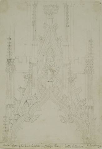 Details of One of the Lower Canopies, Bishop's Throne, Exeter Cathedral