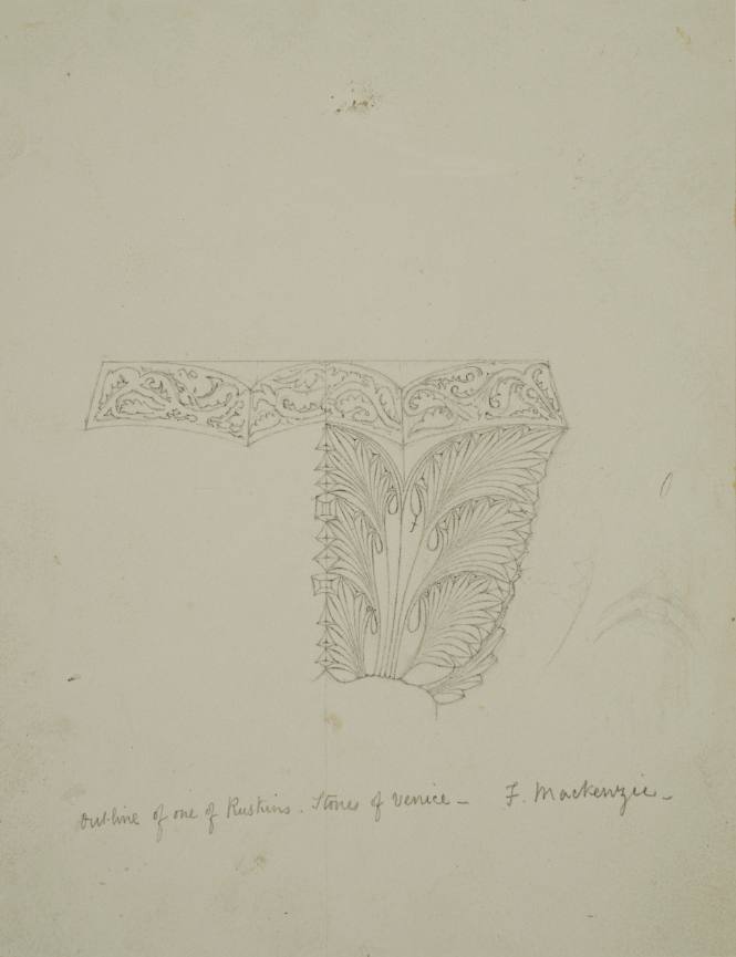 Outline of one of Ruskin's Stones of Venice
