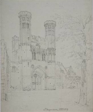 St. Augustine's Monastery Gateway, Canterbury, for John Britton's Picturesque Antiquities of theEnglish Cities (London, 1830)