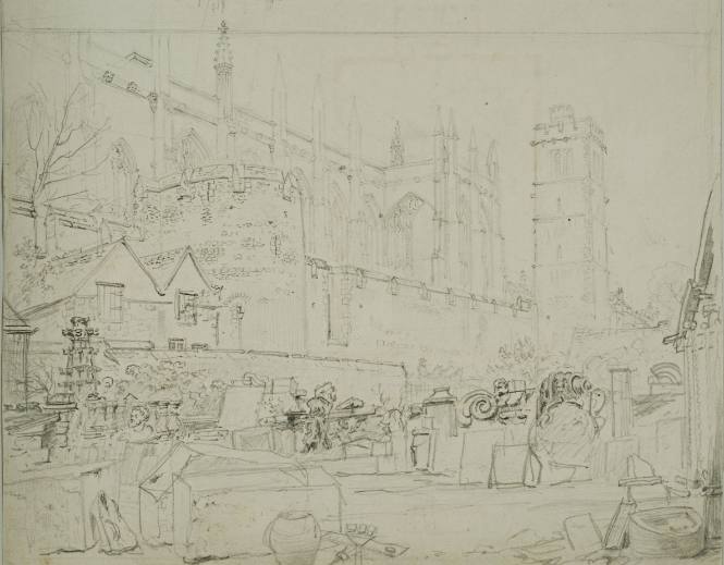 Back of New College, Oxford
