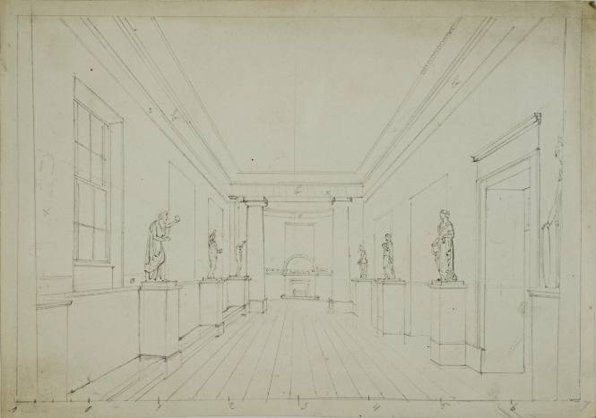Interior of Sculpture Gallery (?)