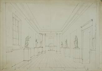 Interior of Sculpture Gallery (?)