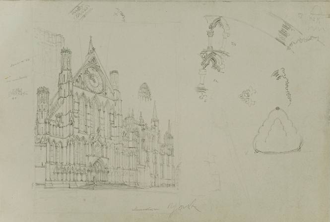 York Cathedral, with Sketches of Details