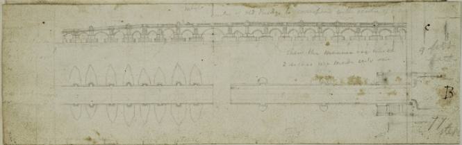 Architectural Illustration of the Old Bridge - Two Views