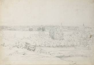 View of Regent's Park (related to the drawings for James Elmes' Metropolitan Improvements: or London in the Nineteenth Century, London, 1827-1828