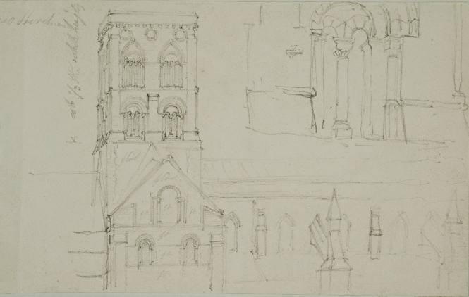 Sketch of New Shoreham Church