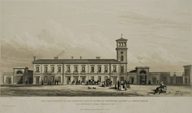 The Joint Terminus of the Brighton., Croydon, Dover and Greenwich Railways at London Bridge