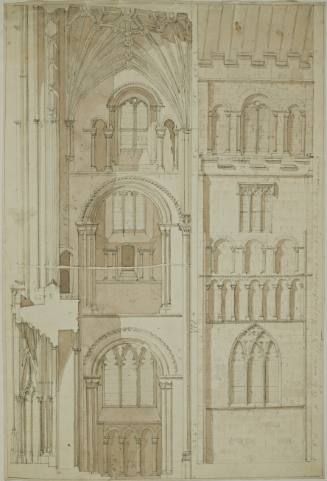 Norwich Cathedral:Transverse section of transept