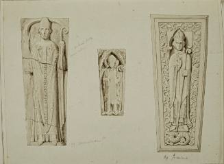 Illustrations of Three Religious Figures in Relief