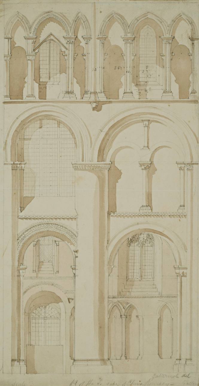Part of the South Side of the Choir, Romsey