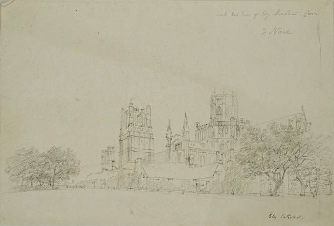 South West View of Ely Cathedral, Cambridge
