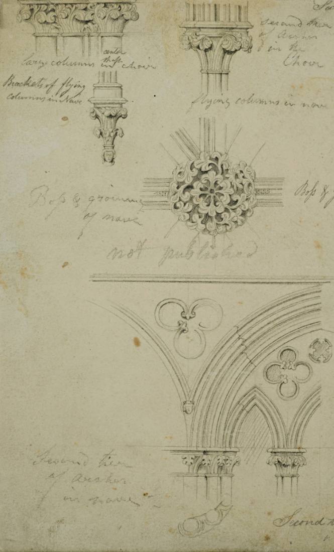Architectural Details from a Church - not published - Jew's House, Lincoln