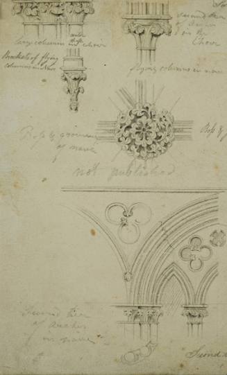 Architectural Details from a Church - not published - Jew's House, Lincoln