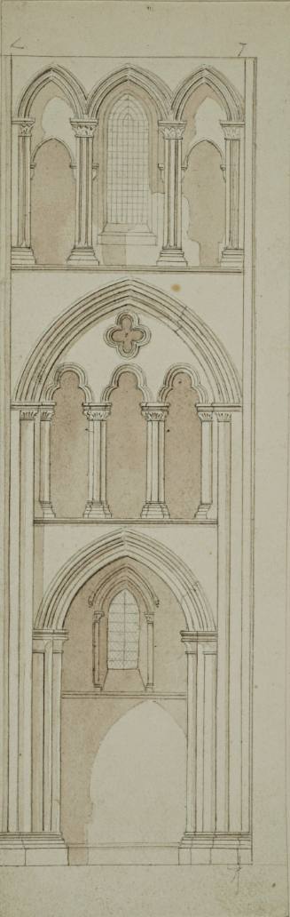 Elevation of Part of a Gothic Interior