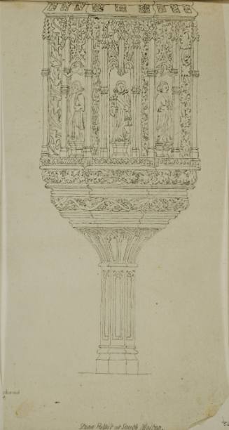 Stone pulpit at South Molton