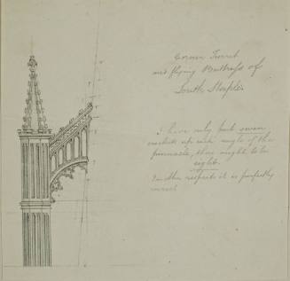 Corner Turret, and Flying Buttress, South Steeple