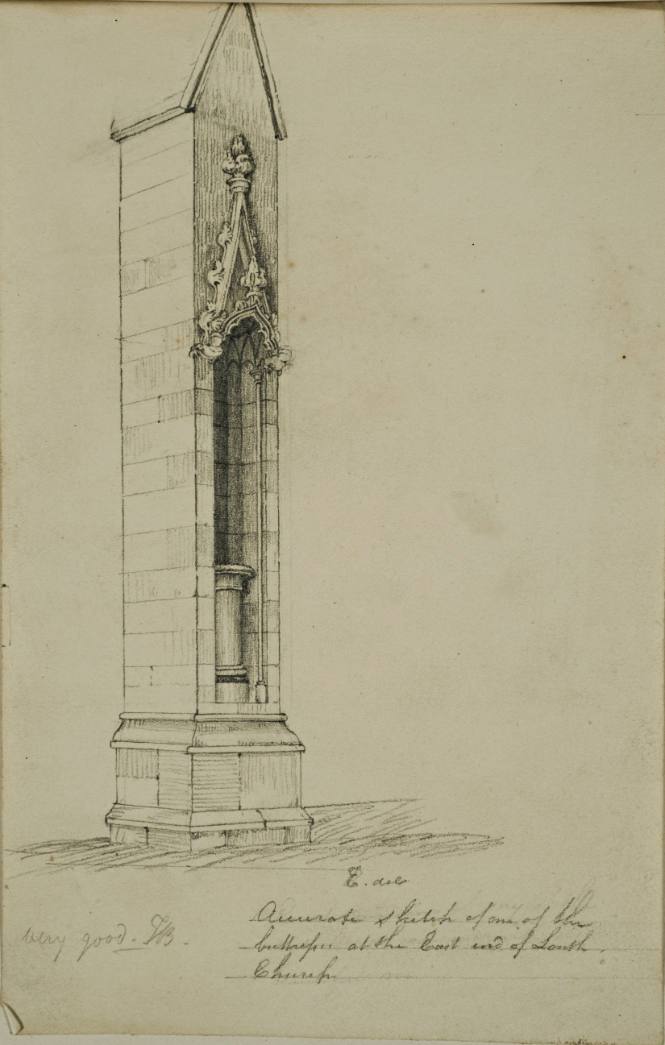 Buttress, East end of South Church