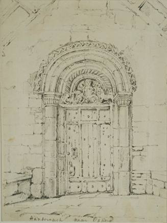 Doorway - in the porch Handborough, 8 miles West of Oxford