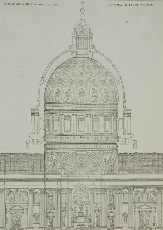 Section of Interior of St. Peter's, Vatican City