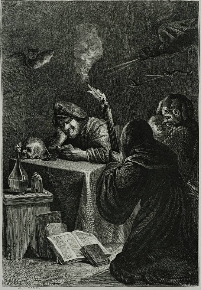 David Teniers Le Fils' The Incantation printed by John Cassell