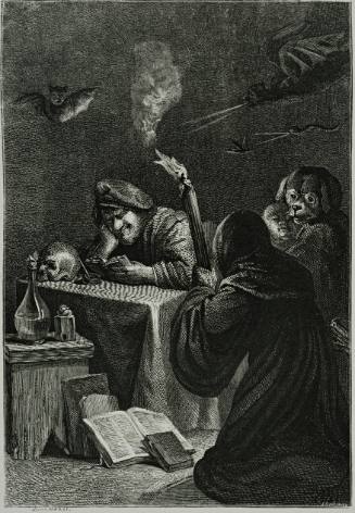 David Teniers Le Fils' The Incantation printed by John Cassell