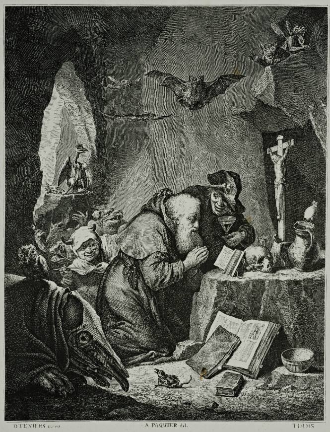 David Teniers Le Fils'-Temptation of St. Anthony, printed by  John Cassell