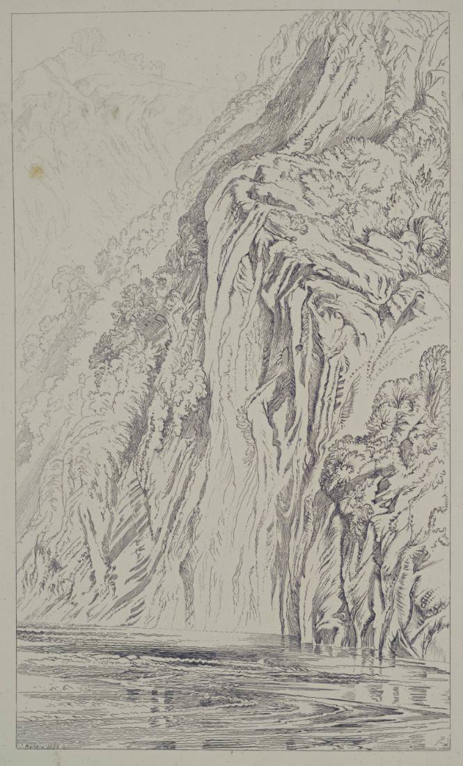 Cliff by a Lake