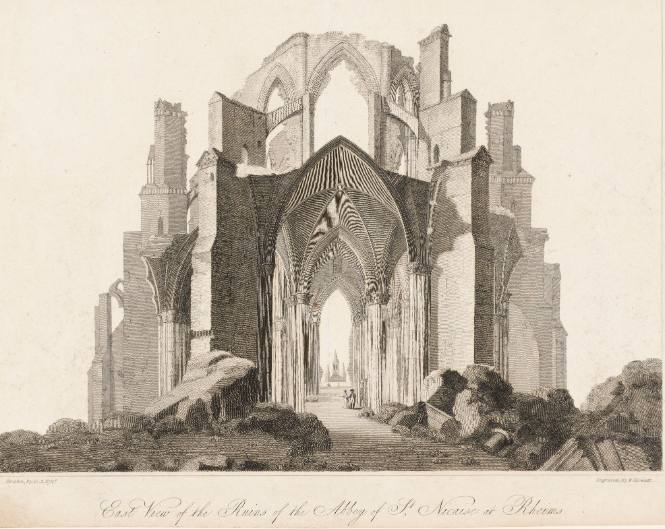 East View of the Ruins of the Abby of St. Nicaise at Rheims