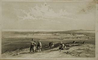 Gaza From Samson's Mount with Egyptian Encampment
