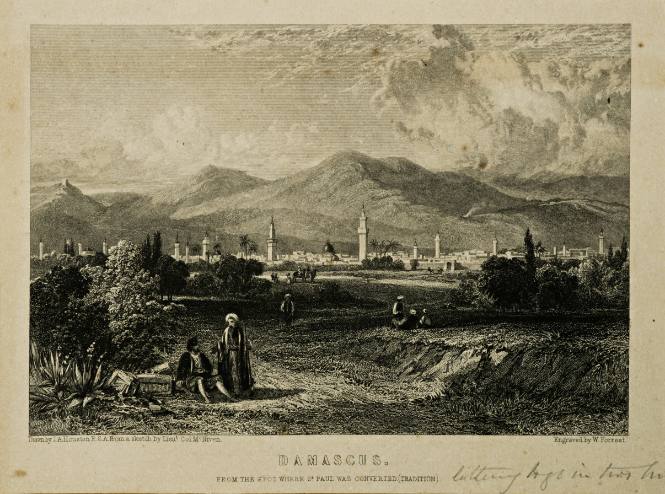 Damascus from Spot where St. Paul was converted (Tradition)