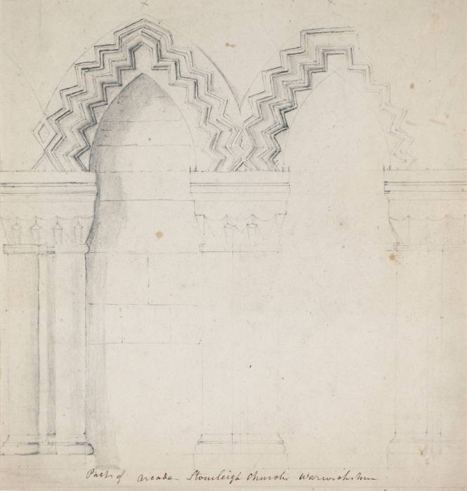 Part of Arcade - Stoneleigh Church, Warwickshire