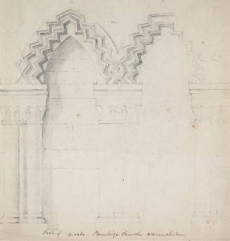 Part of Arcade - Stoneleigh Church, Warwickshire