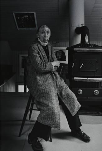 Berenice Abbott in her Maine Studio