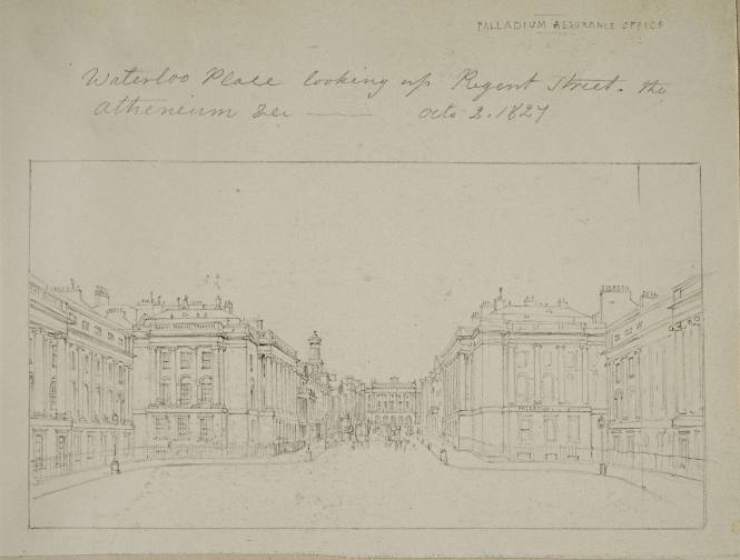 Waterloo Place, Looking up Regent's Street