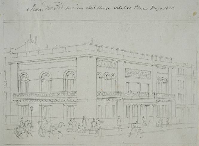 United Service Club House, Waterloo Place