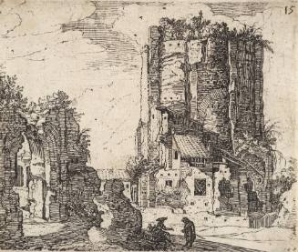 The Bath of Trajan, Plate 15 from Roman Ruins