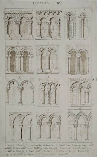 Arcades 1 for A Companion to the Third Edition of a Glossary of Architecture (Oxford, 1841)