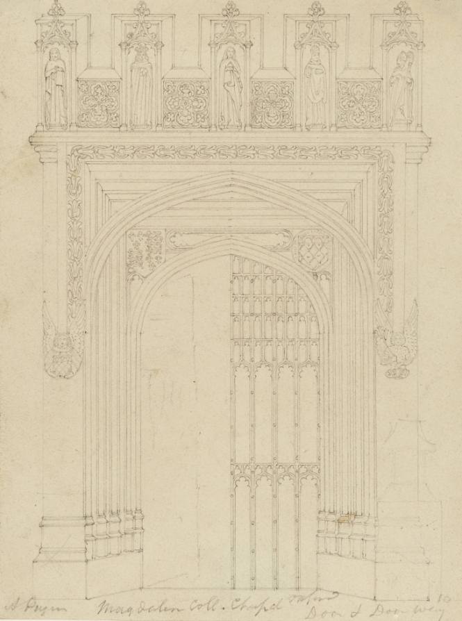 Magdalen College Chapel, Oxford, Door and Doorway