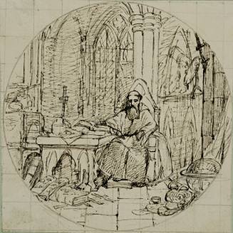 Roger Bacon in his Study