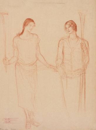Blanchette Hooker and Helen Hooker as Torchbearers