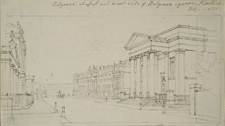 Belgrave Chapel and West Side of Belgrave Square, Pilmico