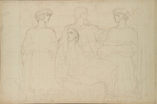 Composition sketch for The Donors