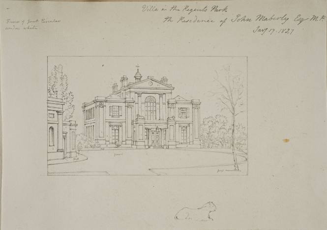 Villa in Regent's Park  Residence of John Maberly Equ. M. P.