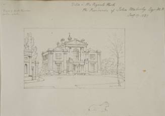 Villa in Regent's Park  Residence of John Maberly Equ. M. P.